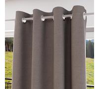 Soleil d'ocre, Eclipse Rideau 100% occultant, PVC, Taupe, 135x250 cm