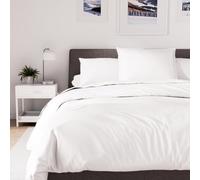 Housse De Couette En Polycoton 240x220 Cm Percale Blanc, Par Soleil D'ocre
