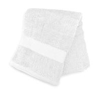 Soleil d'ocre, Lagune Drap de Bain, Coton 500 GR/m2, Blanc, 70x130 cm