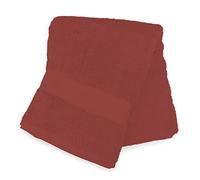 Drap De Bain En Coton 500 Gr/M2 70x130 Cm Lagune Brique, Par Soleil D'ocre