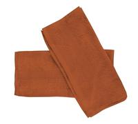Lot De 2 Serviettes Invités En Coton 500gr/M2 30x40 Cm Lagune Terra, Par Soleil D'ocre