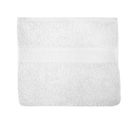 Soleil d'ocre, Lagune Serviette de Toilette, Coton 500 GR/m2, Blanc, 50x90 cm