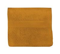 Soleil d'ocre, Lagune Serviette de Toilette, Coton 500 GR/m2, Moutarde, 50x90 cm