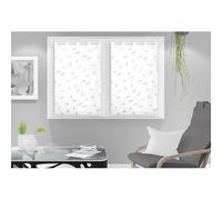 Soleil d'ocre, Laurene Paire de Brise-bise, Polyester, Blanc, 60x120 cm