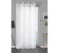 Soleil d'ocre, Laurene Voilage, Polyester, Blanc, 140x250 cm
