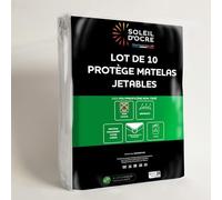 Soleil d'ocre, Lot de 10 protèges Matelas jetables 80x200 cm, par Soleil d'Ocre