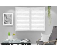 Soleil d'ocre Louis Brise-bise, Polyester, Blanc, 60 x 120 cm