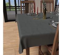 Soleil d'ocre, Luxury Nappe carée Anti-tâches 180x180 cm, Polyester, Gris