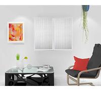 Soleil d'ocre Maelis Paire de Brise Bise, Polyester, Blanc, 45x90 cm