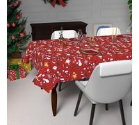 Nappe Festive Imprimée Anti-Tâches Rectangle 140x300 Cm Candy, Par Soleil D'ocre