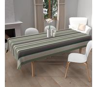 Soleil d'ocre, Nappe imprimée Anti-tâches Rectangle 140x200 cm BAYADERES Kaki