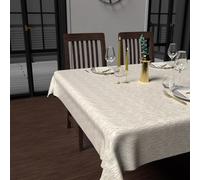 Soleil d'ocre, Nappe impriméé Anti-tâches Rectangle 150x300 cm Gold Blanc