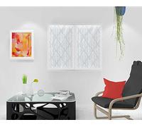 Soleil d'ocre Paire de brise bise 45x90 MAUD blanc, Polyester, 45x90 cm