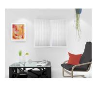 SOLEIL D'OCRE Paire de brise bise Maélis - 45x90 cm - Blanc et gris