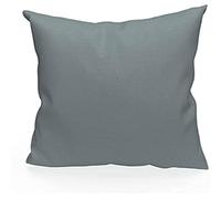 Soleil d'ocre, Panama Coussin Décoratif Coton Gris 40x40 cm
