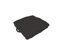 Coussin Tapissier En Coton 50x50x10 Cm Panama Anthracite, Par Soleil D'ocre