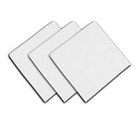 Lot De 3 Serviettes En Coton 45x45 Cm Panama Blanc, Par Soleil D'ocre
