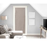 Soleil d'ocre Panama Voile pour Porte Fenêtre Taupe Coton Ecru 70 x 200 cm