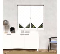 Soleil d'ocre, Pauline Paire de Brise bise, Polyester, Blanc, 45x90 cm