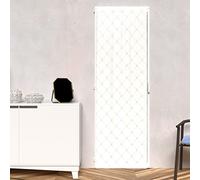 Soleil d'ocre, Pauline Voilage Porte fenêtre, Polyester, Blanc, 70x200 cm