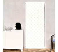 Soleil d'ocre, Pauline Voilage Porte fenêtre, Polyester, Blanc, 90x200 cm