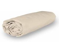 Soleil d'ocre, Percale Drap Housse, Coton, Ecru, 90x190 cm