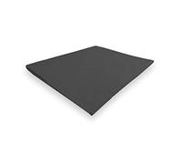Soleil d'ocre, Percale Drap Plat, Coton, Anthracite, 260x300 cm