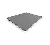 Soleil d'ocre, Percale Drap Plat, Coton, Gris, 260x300 cm