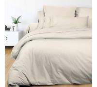 Housse De Couette En Coton 260x240 Cm Percale Ecru, Par Soleil D'ocre
