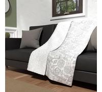 Soleil d'ocre Plaid Polaire Microfibre doublé Sherpa 120X160 cm Black Dress