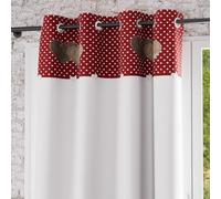 Rideaux, stores Soleil D'Ocre LOVE Rouge 135x250 cm