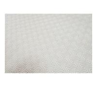 Soleil d'ocre, sous Nappe uni Rectangle, PVC, Blanc, 140x240 cm