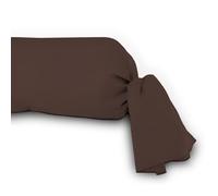 Soleil d'ocre Taie de traversin en coton 57 fils 45x205 cm Uni Brun