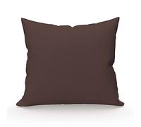 Soleil d'ocre, Taie d'oreiller, Coton 57 Fils, Brun, 63x63 cm