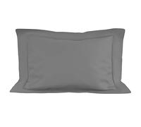 Soleil d'ocre, Taie d'oreiller en Coton 50x75 cm Percale Gris