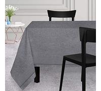 Soleil d'ocre, Venise Nappe Anti-tâches, Gris, 180x180 cm