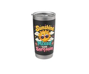 Soleil mélangé de sarcasme Humour Gobelet isotherme en acier inoxydable double paroi