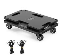 SOLEJAZZ Chariot de déménagement connectable, capacité de 136 kg, Chariot de déménagement Robuste à 4 Roues pour déplacer des Meubles Lourds, Noir, 1 pièce