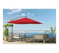 Solenzara À Led Terracotta : Parasol À Led Déporté 3x3m Gris