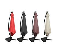 Solenzara Néon Terracotta : Parasol Led Déporté 3x3m Marron