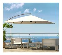 Solenzara parasol ecru déporté carré 3 x 3 m