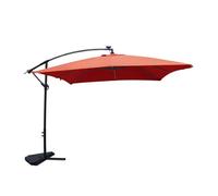 Solenzara Néon Terracotta : Parasol Led Déporté 3x3m Marron