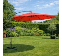 Solenzara parasol terracotta droit carré 3 x 3 m led