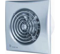 Soler & Palau Silent 100 CZ, montage mural, salle de bains, argent, IP45, classe II, 95 m³/h