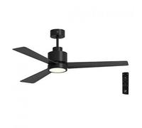 Soler & Palu HTD-130 DC Ventilateur de Plafond avec Lumière et Contrôle 40W Noir