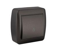 solera Bouton Poussoir Lumineux en saillie - Noir Graphite