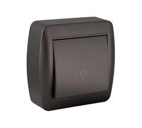 solera Bouton Poussoir Sonnette en saillie - Noir Graphite