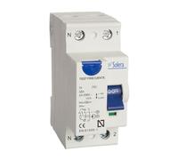 Solera® Interrupteur différentiel 2P 40A 30mA 2 modules (36mm C 6kA • Montage sur rail DIN 35mm • Résistance 960°C • Temp. -5°C/+40°C • Cert. CE UK RoHS • RCB2P4030 (1pc)