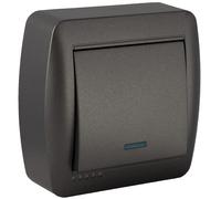 Solera Interrupteur va-et-vient lumineux - Noir