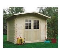 Solid Abri de jardin en bois Dresden 248x298 cm Marron